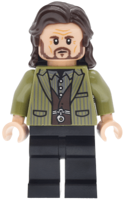 Sirius Black - Dark Brown Hair, Olive Green Jacket, Black Plain Legs