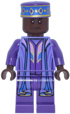 Kingsley Shacklebolt - Umber, Blue Violet and Dark Purple Robe