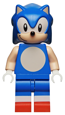 Sonic the Hedgehog - Light Nougat Face and Arms, Grin to Right