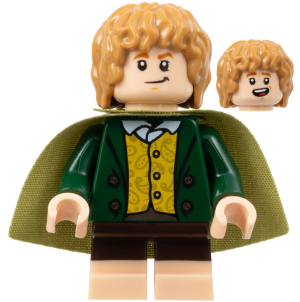 Meriadoc Brandybuck (Merry) - Dark Green Jacket, Medium Nougat Hair