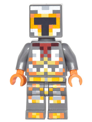 Minecraft Skin 1 - Pixelated, Yellow and Orange Armor