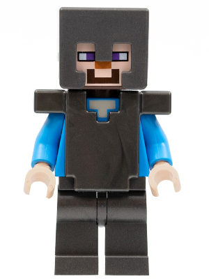 Steve (Light Nougat) - Pearl Dark Gray Legs, Helmet and Armor