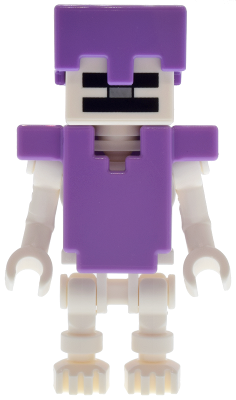 Skeleton, Minecraft - Medium Lavender Armor and Helmet