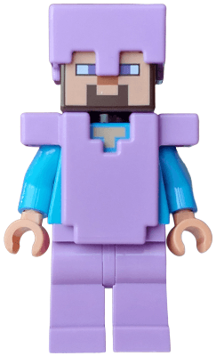 Steve (Nougat) - Medium Lavender Legs, Helmet and Armor