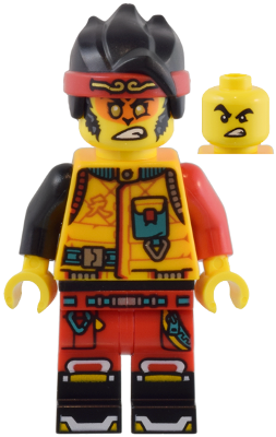 Monkie Kid - Bright Light Orange Diving Suit, Black Tail