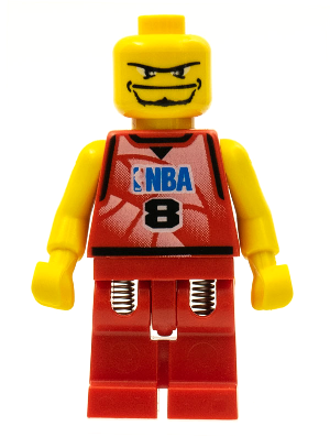 NBA Player, Number 8 without Hair