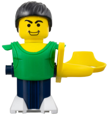 McDonald's Sports Basketball Player - Green Torso and Dark Blue Base without Stickers