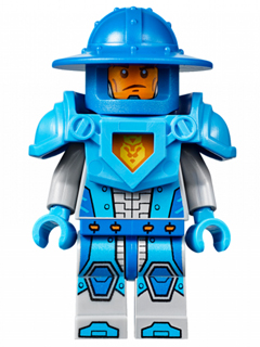 Royal Soldier / King's Guard - Blue Helmet with Broad Brim, Dark Azure Armor and Hands