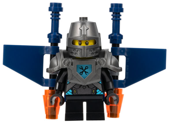 Robin Underwood - Pearl Dark Gray Helmet and Armor, Black Short Legs, Jet Pack