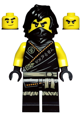 Cole - Legacy, Rebooted, Ninjago Logogram 'MANTER' on Torso