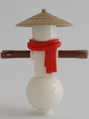 Snowman - Red Scarf, Conical Hat