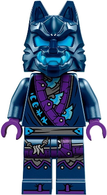 Wolf Mask Warrior - Dark Blue and Dark Azure Mask