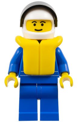 Octan - Blue Oil, Blue Legs, White Helmet, Black Visor, Life Jacket