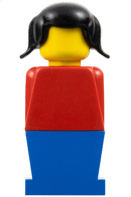 LEGOLAND - Red Torso, Blue Legs, Black Pigtails Hair