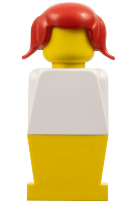 LEGOLAND - White Torso, Yellow Legs, Red Pigtails Hair