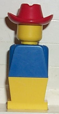 LEGOLAND - Blue Torso, Yellow Legs, Red Cowboy Hat