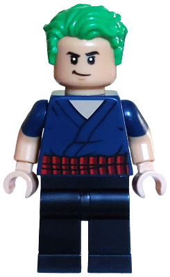 Roronoa Zoro - Dark Blue Shirt, Hair