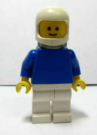 Plain Blue Torso with Blue Arms, White Legs, White Classic Helmet, Air Tanks