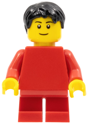 Plain Red Torso with Red Arms, Red Short Legs