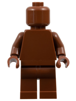 Plain Reddish Brown Torso, Reddish Brown Legs, Reddish Brown Head (Monochrome)
