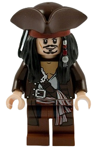 Captain Jack Sparrow - Dark Brown Jacket, Tricorne