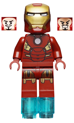 Iron Man - Mark 7 Armor, Small Helmet Visor, Foot Repulsors