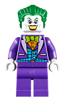 The Joker - Medium Azure Vest, Lime Bow Tie, Large Smile / Frown