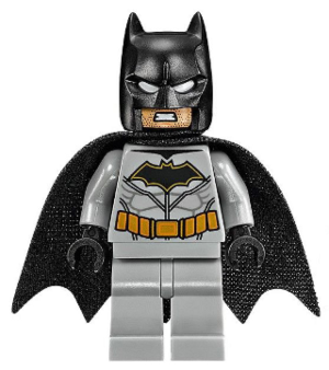 Batman, Medium Nougat Face, Light Bluish Gray Suit