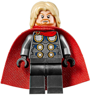 Thor - Spongy Cape, Pearl Dark Gray Legs