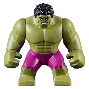Hulk - Giant, Magenta Pants, Black Hair