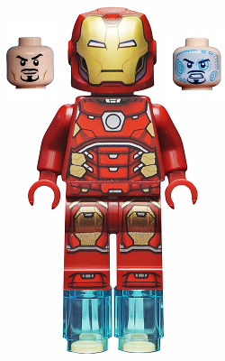 Iron Man - Silver Hexagon on Chest, Foot Repulsors