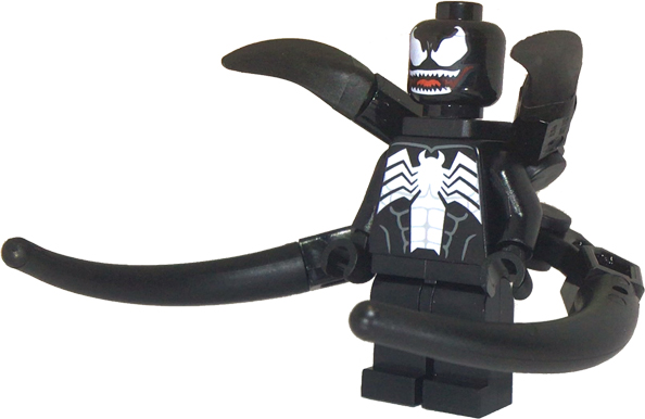 Venom - Teeth Parted, 4 Back Appendages Medium