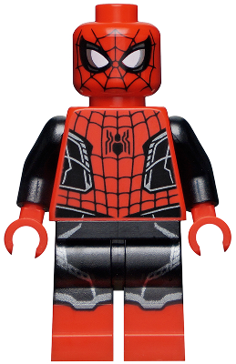 Spider-Man - Black and Red Suit, Small Black Spider, Silver Trim (Upgraded Suit)