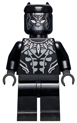 Black Panther - Dark Silver Armor, White Eyes