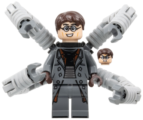 Dr. Octopus (Otto Octavius) / Doc Ock - Dark Bluish Gray Outfit, Mechanical Arms
