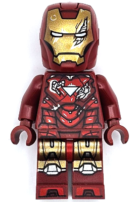 Iron Man - Mark 6 Armor, Large Helmet Visor, Battle Damage