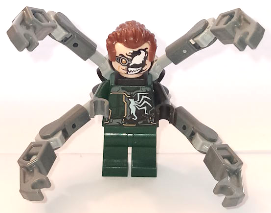 Dr. Octopus (Otto Octavius) / Doc Ock - Dark Green Suit Half Venomized, 4 Mechanical Arms