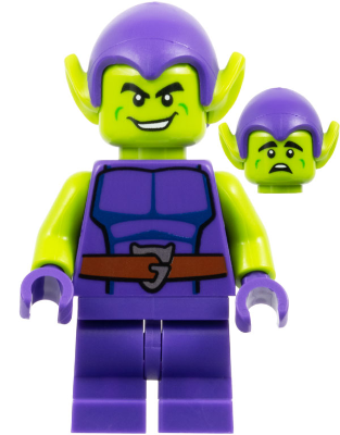 Green Goblin - Lime Skin, Dark Purple Outfit, Medium Legs