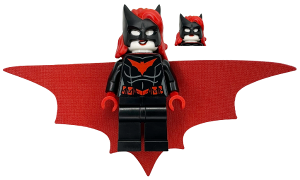 Batwoman - Cape Black and Red Sides