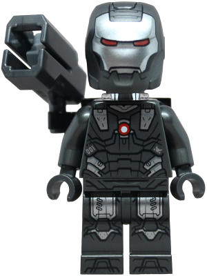 War Machine - Pearl Dark Gray and Silver Armor with Neck Bracket, Ingot, Plate with Clip and Shooter