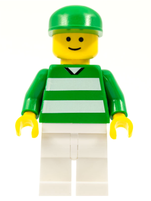 Soccer Fan Green and White Team, Green Cap