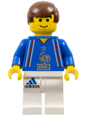 Soccer Player French Team, White Legs Player 2