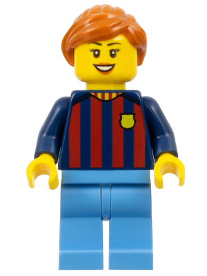 Soccer Fan - FC Barcelona, Female, Medium Blue Legs