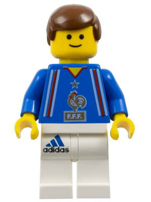 Soccer Player French Team, White Legs Player 6