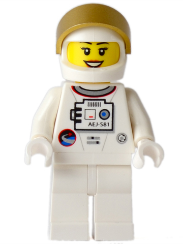 Shuttle Astronaut - Female, Smile with Teeth