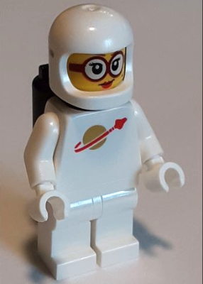 Classic Space - White with Black Air Tanks, Female, Glasses