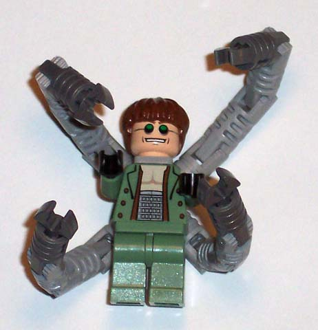 Dr. Octopus (Otto Octavius) / Doc Ock, Sand Green Jacket, Sand Green Legs, Thin Toothy Smile - With Arms