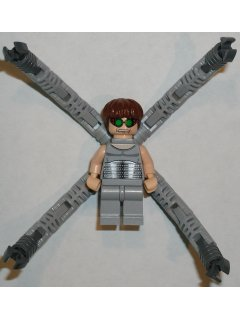 Dr. Octopus (Otto Octavius) / Doc Ock, Light Bluish Gray Torso, Light Bluish Gray Legs - With Arms