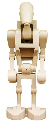 Battle Droid - Tan, Angled Arms, 1 x 2 Plate on Back