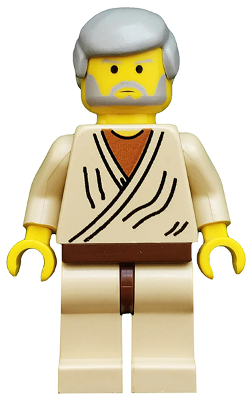 Obi-Wan Kenobi - Old, Yellow Head, Light Gray Hair